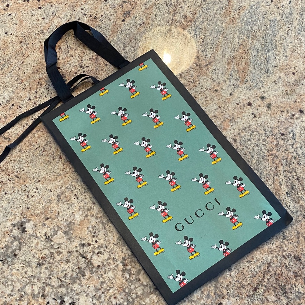 Gucci limited edition collaboration Disney Mickey Mouse Patterned Bag brand new - Picture 2 of 8